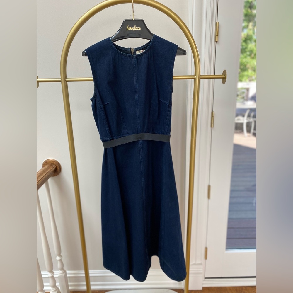 Lanvin Dark Denim Midi Dress